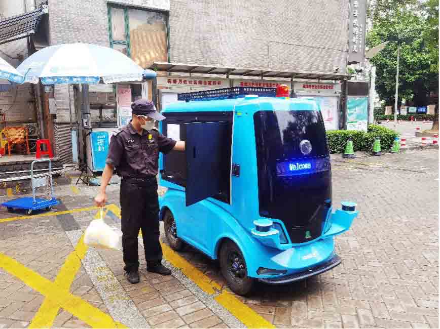 Robot giao hàng không người lái