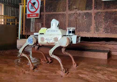 Môi trường khắc nghiệt giải phóng nhân lực, chó robot TR4D-20 trực tuyến tại Công ty TNHH Baosteel để thử nghiệm chiến đấu thực tế